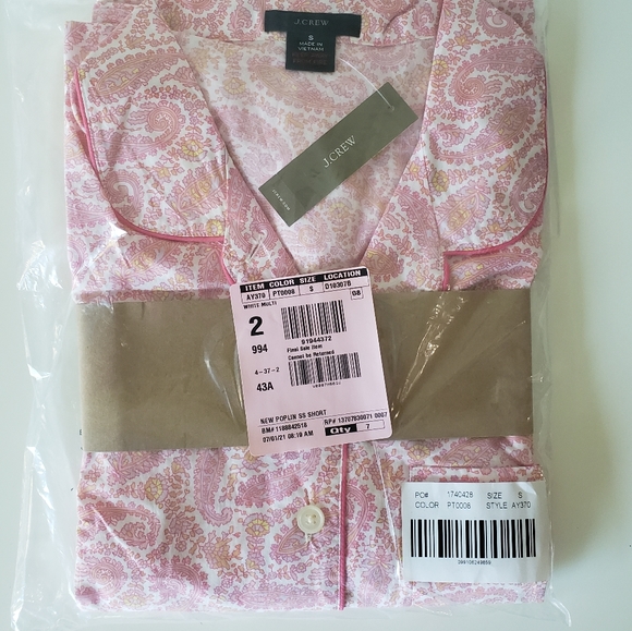J. Crew | Cotton Poplin Pajama Shorts Set - Picture 13 of 14